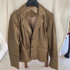 CAbi Gold Leather Jacket